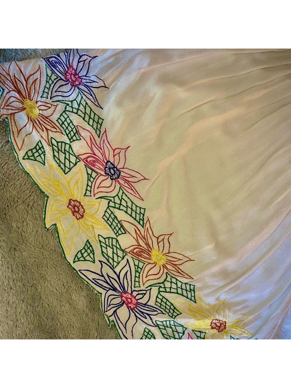 Vintage y2k strapless embodied floral boho dress - Picture 5 of 7